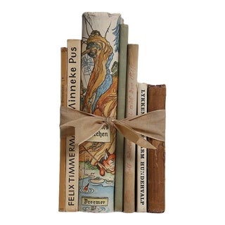 Vintage Early 20th Century Children Stories in German Book Gift Set - Set of 7 For Sale