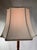 Late 20th Century Vintage Carved Wood Floor Lamp With Pleated Fabric Shade For Sale - Image 5 of 8
