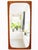 Large scandinavian modern wall mirror with a solid teak frame and softly rounded corners attributed to aksel kjersgaard....