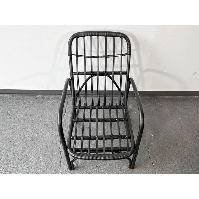 Black Chair in Bamboo For Sale - Image 15 of 18