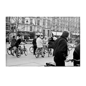 1990s "Paris Bicycles" Digital Fiber Print by Lauren Bilanko