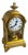 Hermle Mechanical Table Clock in Gilded Brass and Glass from Kienzle, 1977 For Sale