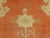 Antique Oushak Carpet, Oriental Rug, Handmade Rug Saffron, Light Blue and Coral For Sale - Image 11 of 18