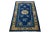 This stunning antique Peking Chinese hand-knotted wool rug features a rich navy blue field adorned with vibrant yellow...
