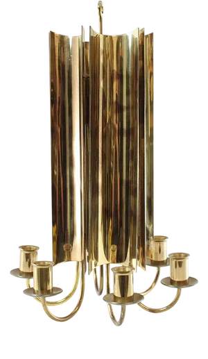 Reflex Ceiling Light in Brass by Pierre Forssell for Skultuna, Sweden, 1960s
