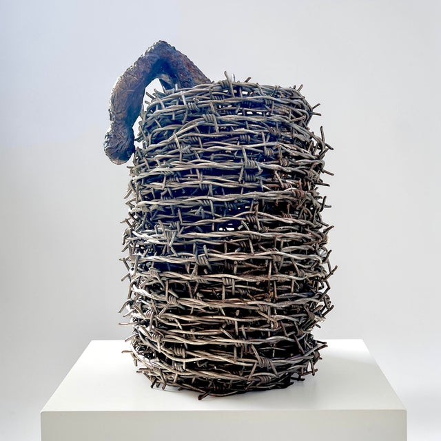The Escape Sculpture, Late 20th Century, Barbed Wire and Bronze For Sale - Image 10 of 14