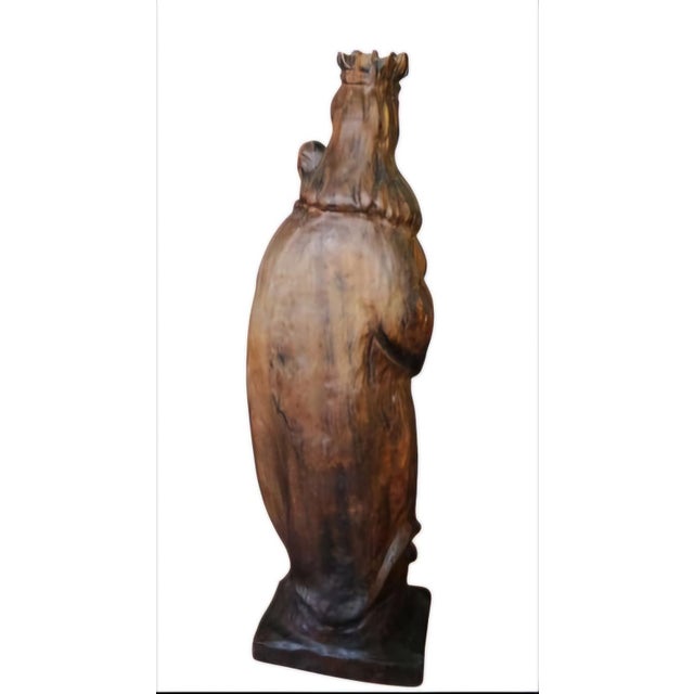 Antique wooden sculpture will be a great addition to your home, garden, living room... Free shipping... Its craftsmanship...