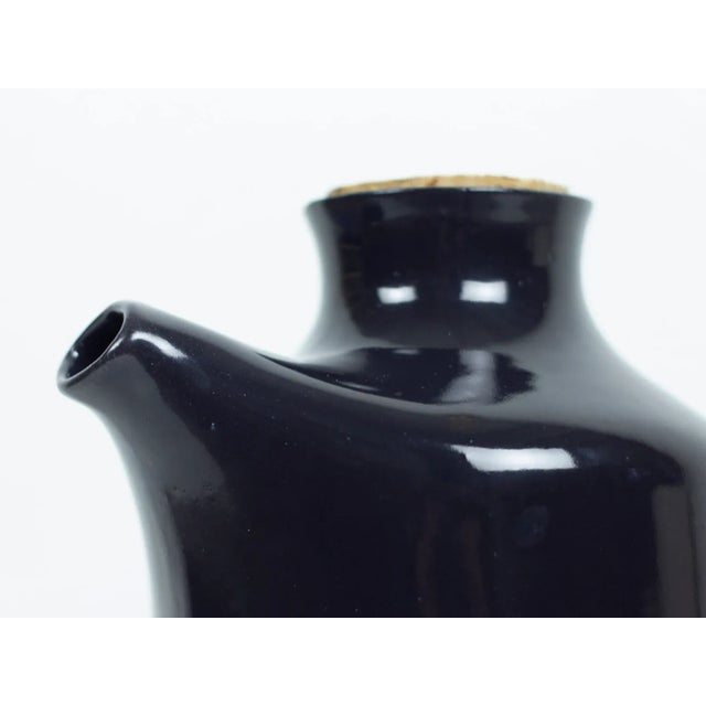 Black Jane and Gordon Martz Black Ceramic Pitcher for Marshall Studios For Sale - Image 8 of 11