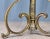 1990s 23.5" Castilian Imports Solid Brass Scroll & Glass Hurricane Candle Holder For Sale - Image 12 of 15