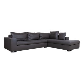 Halma Leather Corner Sofa from La Nuova Casa For Sale