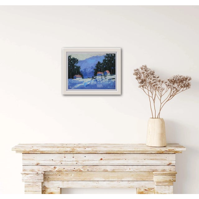 2020s Winterscapes Impressionist Snowscape Oil Painting For Sale - Image 5 of 7