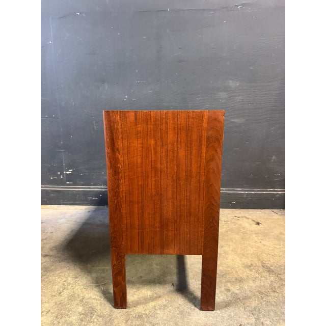 Mid-Century Modern 1970’s Danish Teak Vitre Chest of Drawers For Sale - Image 3 of 10