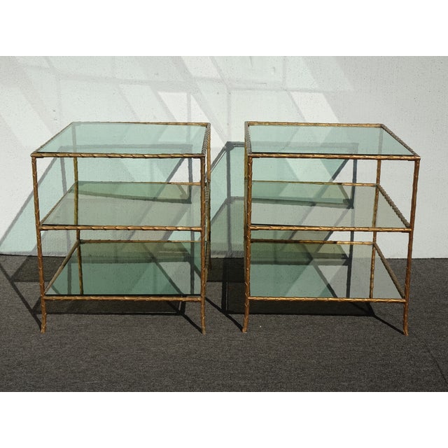 Gorgeous Tables in Great Vintage Condition. Solid and Firm. Wear is usual for their age. Please study the photos and ask...