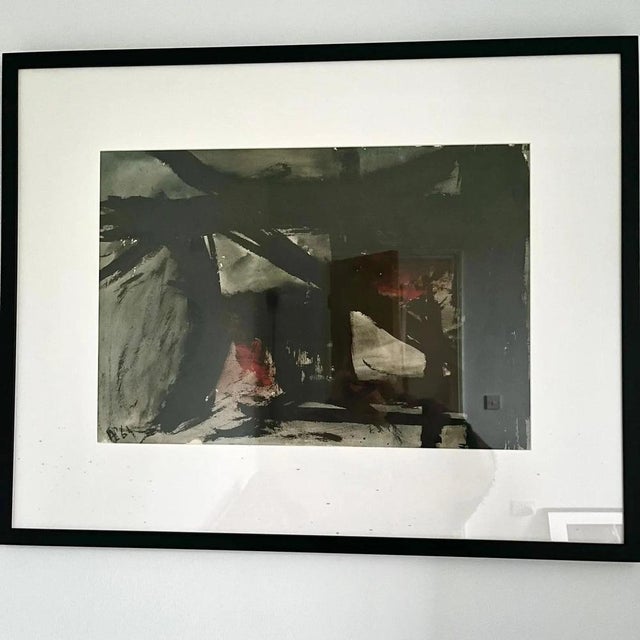 Abstract Composition, Watercolor, Framed For Sale - Image 5 of 5