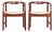 Model PP 203 Armchairs in Mahogany by Hans J. Wegner for PP Møbler, 1970s, Set of 2 For Sale