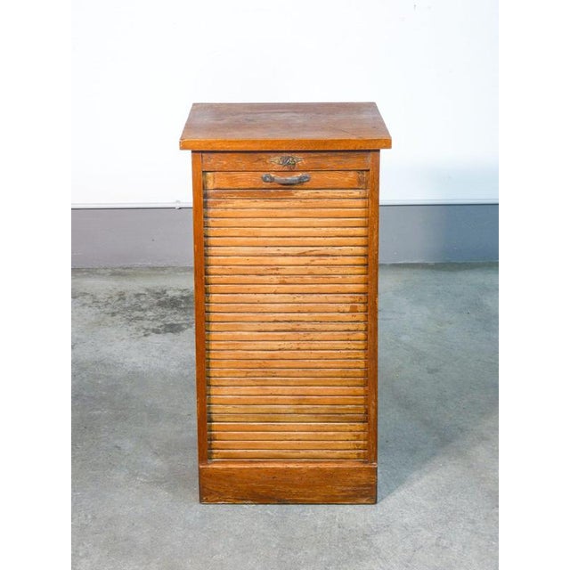Oak Shutter Cabinet, 1900s For Sale - Image 4 of 18
