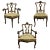 Rococo Venetian Rococo Parcel Gilt Four-Piece Parlor Set, Circa 1900 For Sale - Image 3 of 12