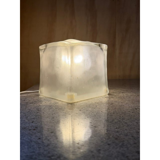 Vintage Scandinvian Ice Cube Lamp in Frosted Glass from Ikea, 1990s For Sale - Image 14 of 14