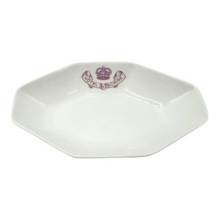 Vintage Hotel Scribe Ashtray Paris France Porcelain Trinket Dish For Sale