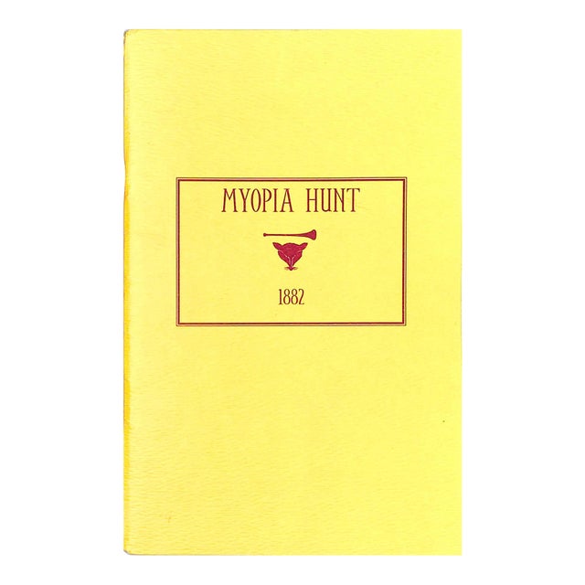 Myopia Hunt Club 1882-1996 Privately Published for Members Only Rules & Masters For Sale