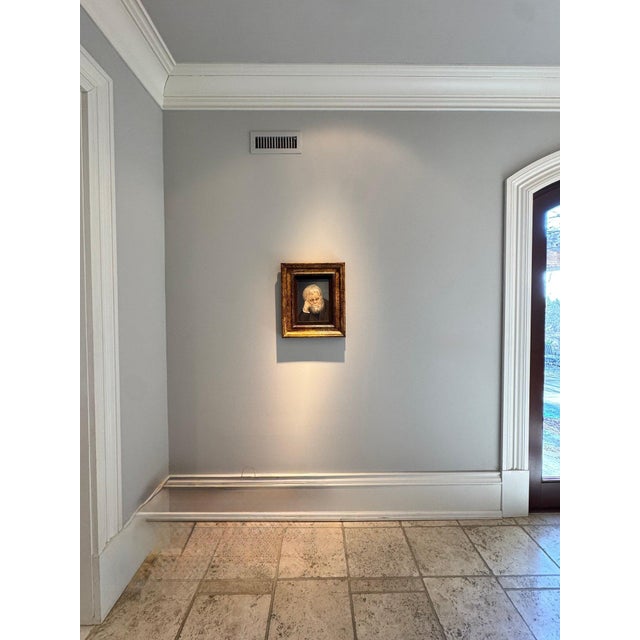 1960s Original Oil Painting on Board: Contemplating Time by Clifton Hofa (1967) For Sale - Image 5 of 9