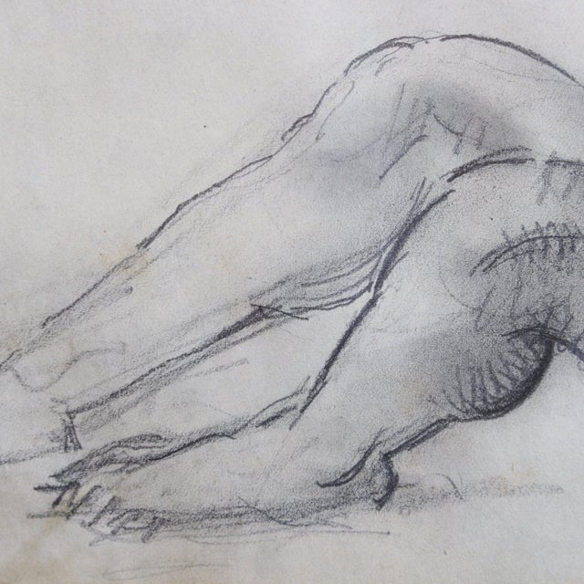 Guillaume Dulac, Study of Male Nude, 1920s, Mixed Media on Paper For Sale - Image 10 of 15