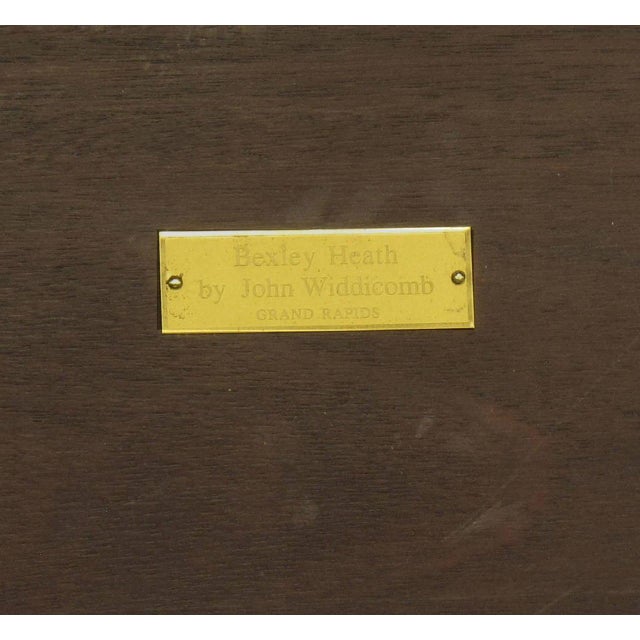 John Widdicomb Natural and Bleached Macassar Ebony and Walnut Coffee Table For Sale - Image 9 of 10
