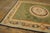 1820s Green Floral Medallion Flat Weave Antique French Aubusson Rug 8' 8" X 12' 6" Wool Carpet For Sale - Image 4 of 11
