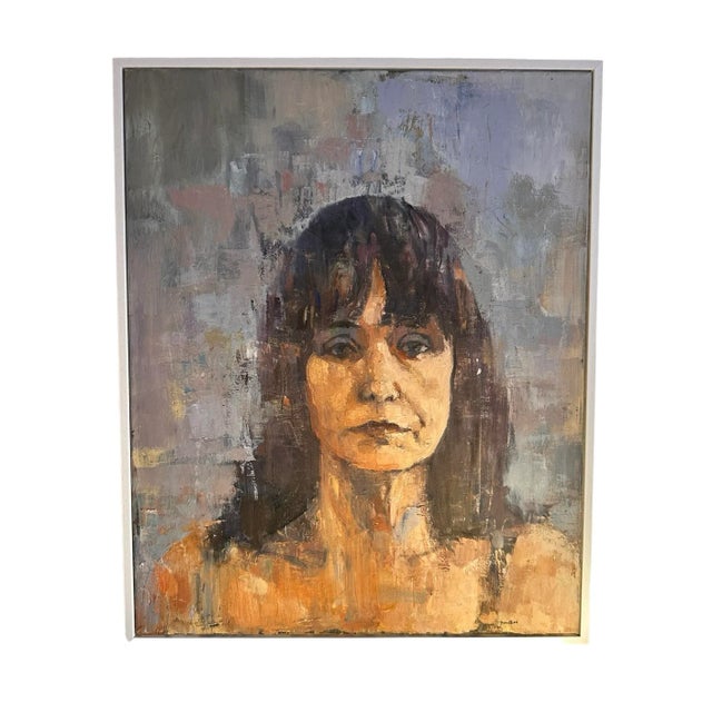 White Peter Bowen, Margo Buchanan Portrait, 2000s, Oil on Canvas For Sale - Image 8 of 8