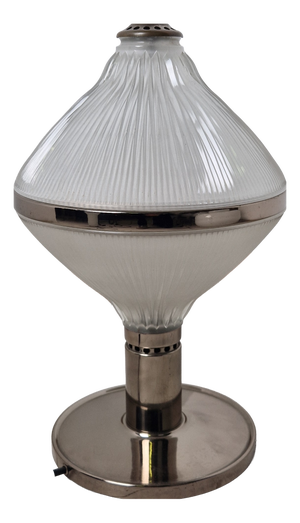 Polinnia Table Lamp in Burnished Brass with Crystal Diffuser by BBPR for Artemide, 1964
