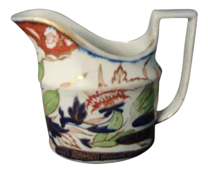1805 Coalport Porcelain Imari Porcelain Cream Jug Thumb Pattern