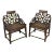 A Pair Antique Chinese Rosewood Arm Chairs For Sale