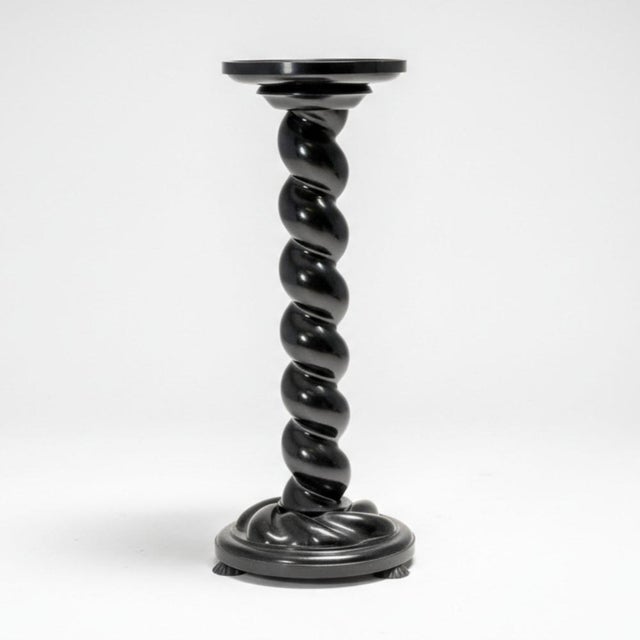 Baroque Flower Pedestal in Walnut, Central Europe, 1920s For Sale - Image 9 of 9