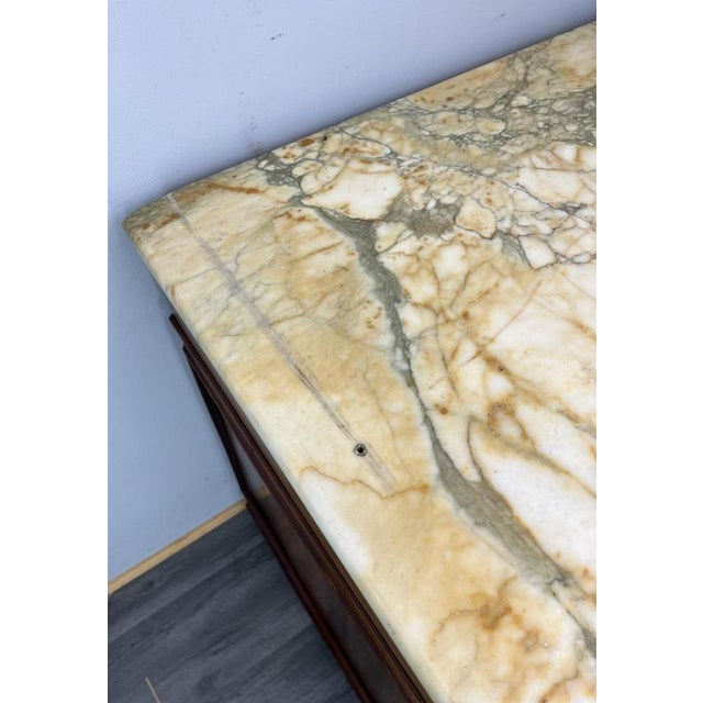 Antique French Mahogany Chest of Drawers with Marble Top For Sale - Image 18 of 18