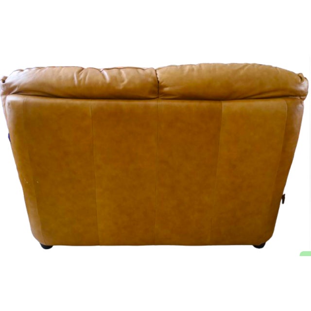 Chateau d'Ax Italian Leather Loveseat 2 Seater For Sale - Image 9 of 17