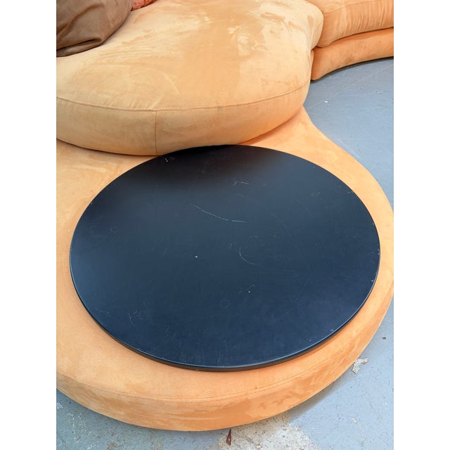 Late 20th Century Italian Multi-Sectional Suede Couch by Roche Bobois For Sale - Image 5 of 17