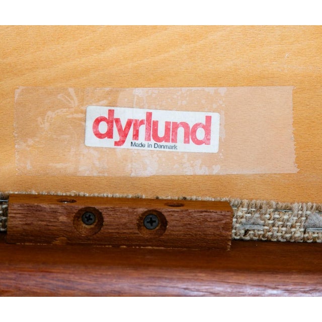 Mid Century Danish Modern Dining Chairs Dyrlund Brown Set 4 Teak Vintage Denmark For Sale - Image 9 of 11