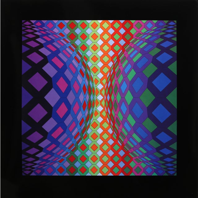 Victor Vasarely, Hungarian (1908 - 1997) - Reech, Portfolio: Structures Universelles de L'octogone, Year: 1975, Medium:...