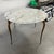White Early 20th Century Italian Gilt Aluminum and Marble Dining Table For Sale - Image 8 of 18