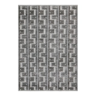 Rug & Kilim’s Scandinavian Outdoor Rug With Gray Geometric Patterns - 5'x8' For Sale