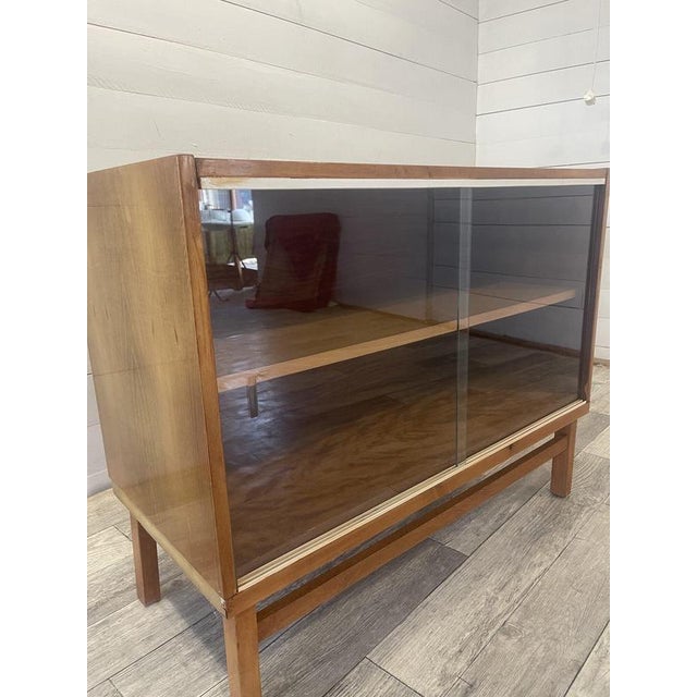 Vintage Dresser Commode Bar by Tatra Nabytok with Glass Sliding, 1970 For Sale - Image 4 of 7