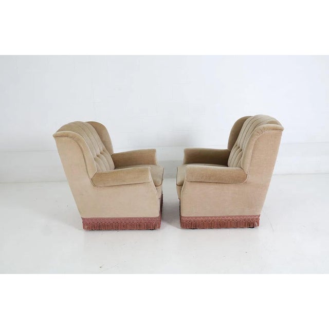 Mid-Century Modern Danish Mohair Mid Century Modern Lounge Chairs For Sale - Image 3 of 12