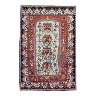 1940s Persian Bakhtiari Rug - 4'6" x 6'5" For Sale