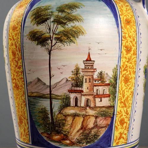 Large Majolica Amphora from Deruta Manufacture For Sale - Image 9 of 13
