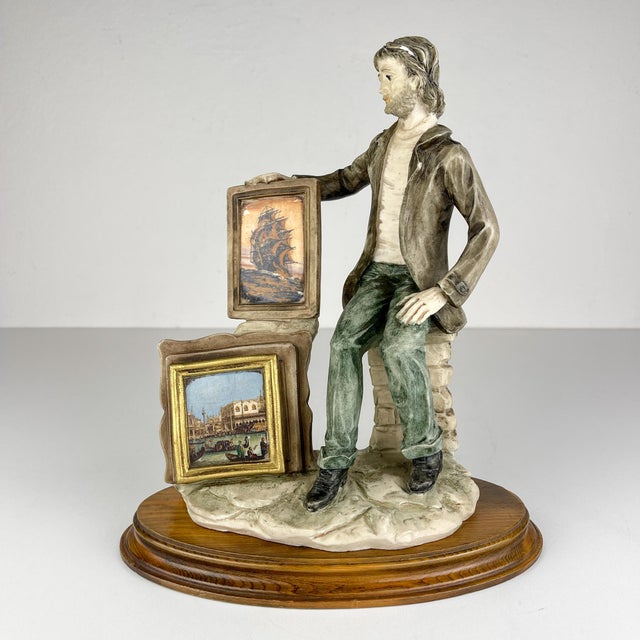 Original Ceramic Sculpture of Artist from Capodimonte, Italy, 1970s For Sale - Image 16 of 16