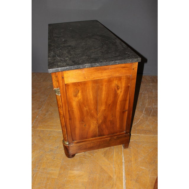 19th Century Empire Commode with Half-Column For Sale - Image 12 of 14