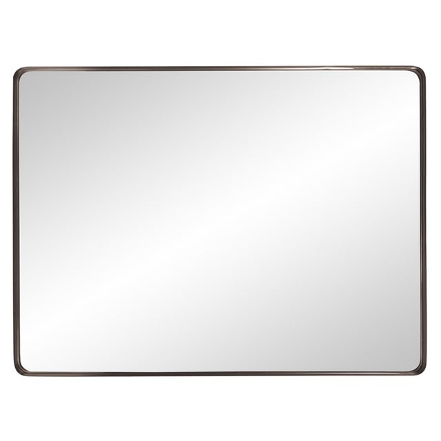 Contemporary Steele Brass Mirror For Sale - Image 3 of 8