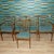 Charming set 2 armchairs, 3 dining chairs elegant chair, mid-century design classic by musterring furniture marked ii/56...