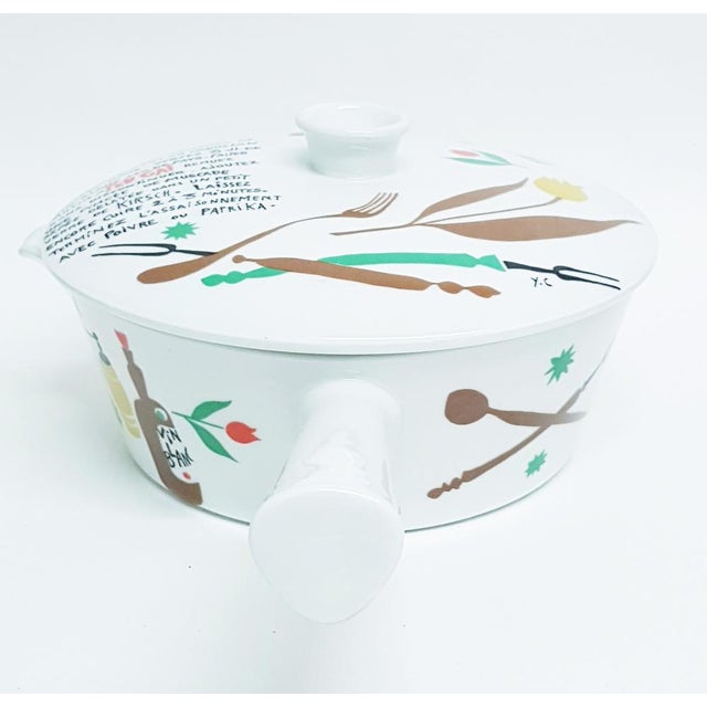Ceramic Porcelain Fondue Pot with Recipe by Schönwald For Sale - Image 7 of 12