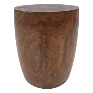 Vintage Rustic Tree Trunk Pedestal/Side Table For Sale